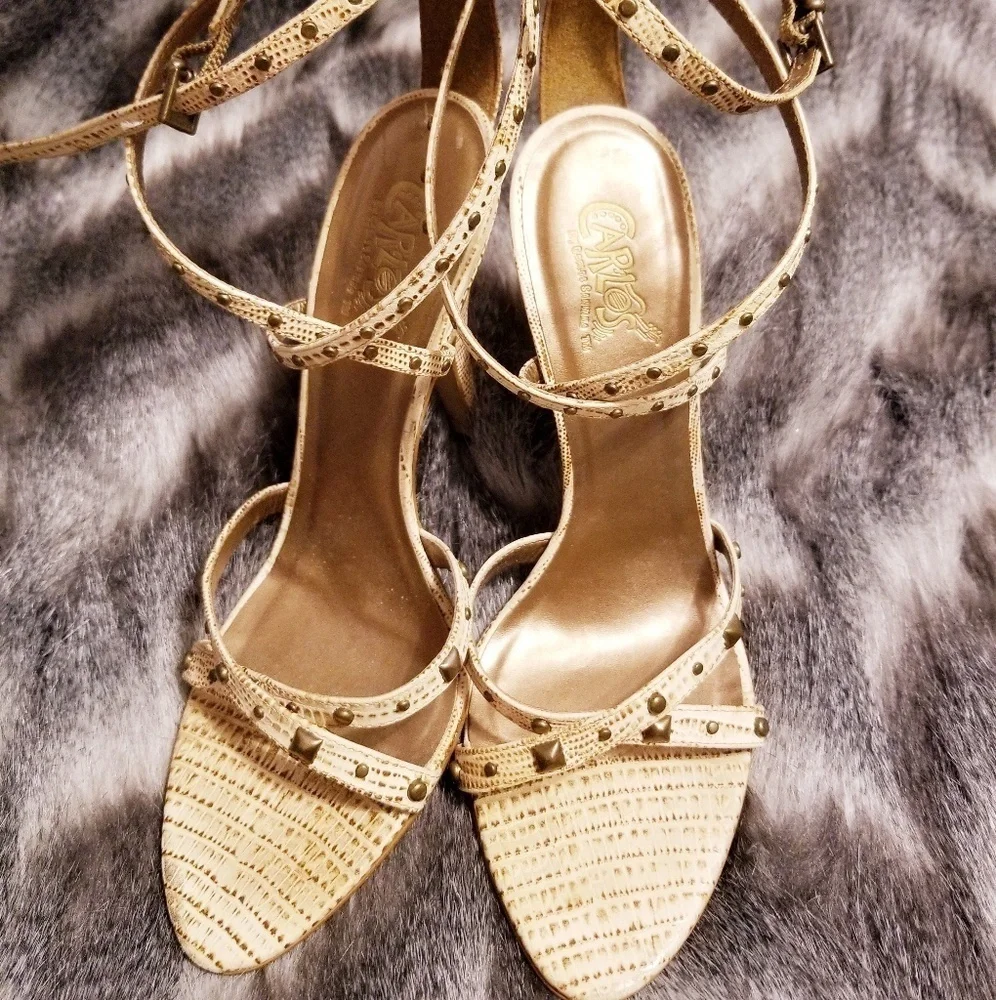 Hot Strappy Heels sexy Pump LIKE NEW